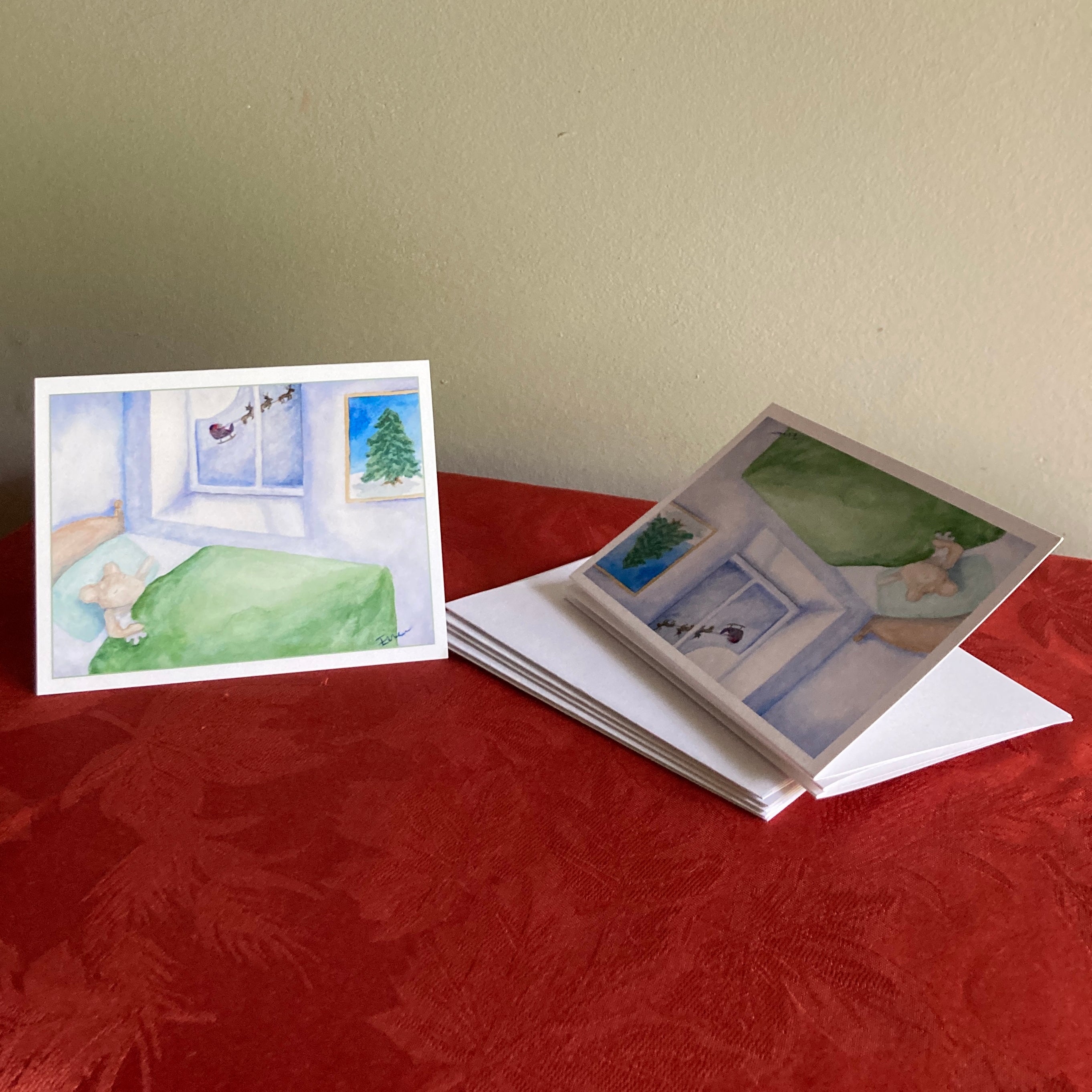 "Sleep in Heavenly Peace" Holiday Cards 4-pack